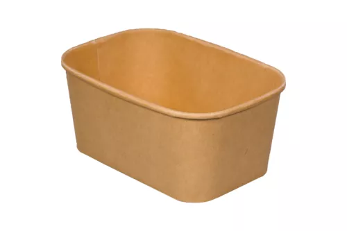 Pojemnik sałatkowy papierowy kraft 1000 ml prostokątny