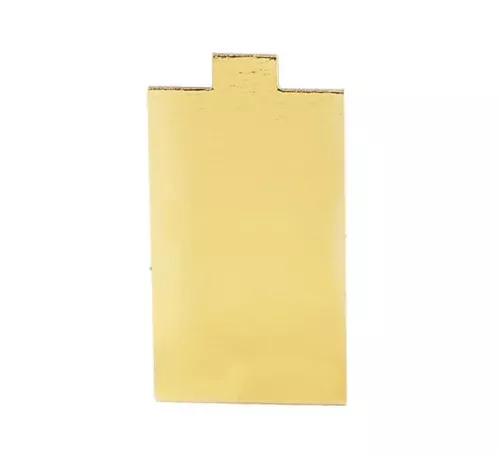 Bankietówka, podkład cukierniczy złoty 9x5 cm prostokątny