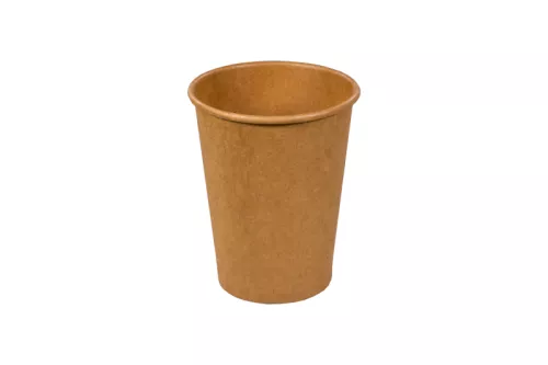Kubek papierowy 1-warstwowy brązowy / kraft 300 ml śr. 90 mm