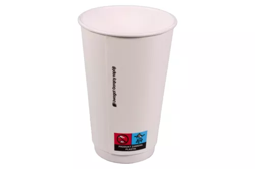 Wieczko z masy papierowej białe śr. 90mm