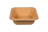 Papierowy pojemnik sałatkowy Stretto™ 500 ml kwadratowy kraft 143x143x43 mm