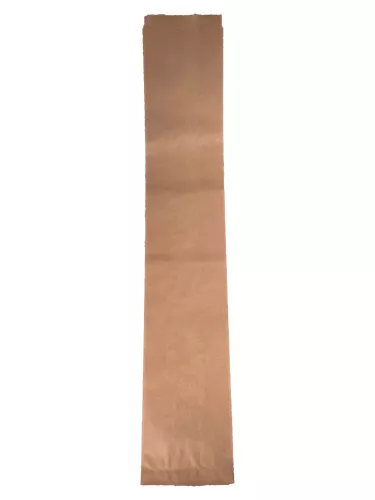 Torba papierowa fałdowa brązowa eco/kraft na bagietkę 58x10x6 cm