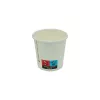 Kubek papierowy biały 100 ml/ 04 oz śr. 62 mm, 1-warstwowy premium