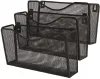 ZESTAW NAŚCIENNY Q-CONNECT OFFICE SET, METALOWY (DRUCIANY), 3 PÓŁKI A4, CZARNY