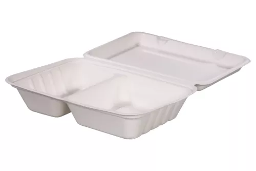 Menubox 2-dzielny z trzciny cukrowej 240x165x63 mm
