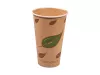 KUBEK BIO PAPIER + PLA KRAFT KOMPOSTOWALNY 400 ML/16 OZ ŚR. 90 MM  A50 (500)