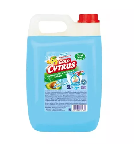 Balsam do mycia naczyń  5L aloes + avocado, Gold Cytrus