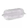 Opakowanie plastikowe na bagietkę / roladę / hot-doga 180x75x75 mm z wieczkiem na zawiasie