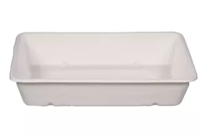 Miska 850/1000ml biała z pulpy z trzciny cukrowej śr.205 mm