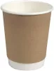 KUBEK PAPIEROWY DOUBLE WALL KRAFT 2-W (8OZ)  ŚR. 80MM WYS. 90 MM A 25 (500) 200 ML