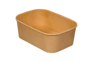 Wieczko PP do pojemnika sałatkowego prostokątnego kraft 500-1000 ml