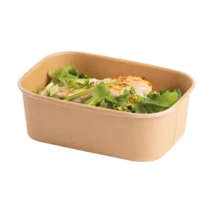 Wieczko PP do pojemnika prostokątnego 500/750/1000ml kraft 170x120mm
