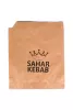 KOPERTA KEBAB SZARA 35+10PE 16X17 CM SAHAR KEBAB A200