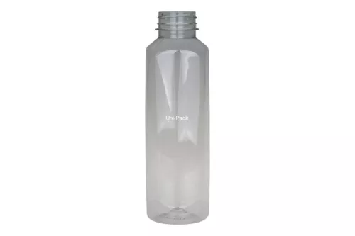 Butelka plastikowa rPET kwadratowa gładka 500 ml śr. 2/38 mm