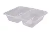 Pojemnik obiadowy 2-dzielny transparentny 227x178x50 mm PP do zgrzewu