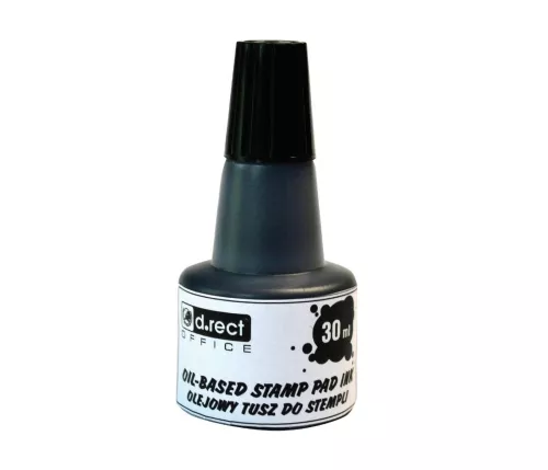 Tusz do stempli D.Rect, 30ml, czarny