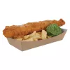 TEKTUROWY KARTONIK FISH & CHIPS MAŁY 220X115X45 KRAFT (250)