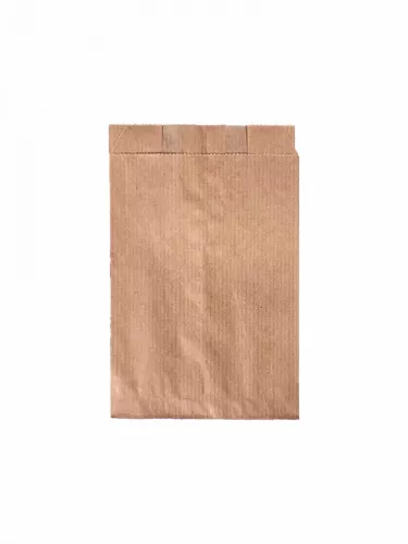 Torba papierowa fałdowa brązowa eco/kraft 15x10x5 cm