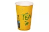 Kubek papierowy 1-warstwowy coffee & tea 400ml/16 oz śr. 90 mm (z logo żółw)