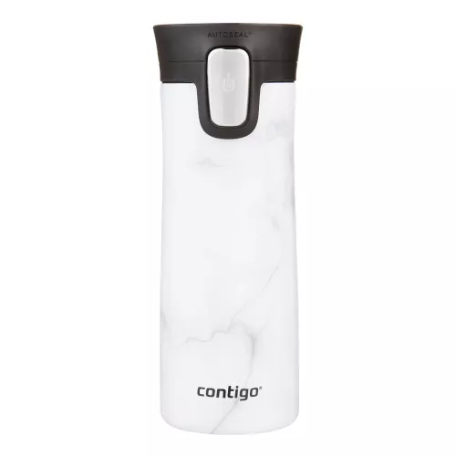 Kubek termiczny Contigo Pinnacle Couture 420ml - Biały marmurowy