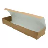 Pudełko kartonowe na zapiekankę brązowo-białe 42x11x6 cm