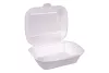 Hamburger box podwójny 135x175x75 mm biały styropianowy