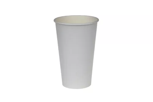 Kubek papierowy 1-warstwowy biały 500ml śr. 90 mm