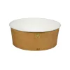 Pojemnik sałatkowy papierowy brązowo-biały GREEN LEAF 1300 ml śr. 180 mm (spód)