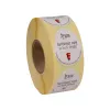 ETYKIETA PAPIEROWA Z NADRUKIEM AYRAN 3,75*5 CM ROLKA A1000