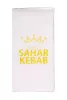 SERWETKA BIAŁA 33X33 1W 1/8 SAHAR KEBAB (250) (4000)