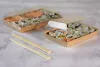Pokrywka PET do opakowania papierowego premium 215x77mm (HP02) do sushi i pralin