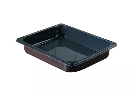 Pojemnik 1/2 GN 325x265x50 mm Czarny 1-Komorowy do zgrzewu (Duni 115511)