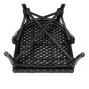 Krzesło ogrodowe PARIS bordowo-kremowe, aluminiowa rama, rattan syntetyczny