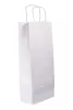 Torba papierowa klockowa biała na wino 160x80x390 mm