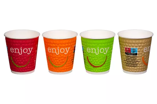 Kubek papierowy enjoy 2-warstwowy 200 ml (z logo żółw)