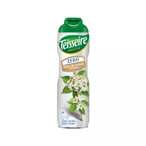 Syrop KWIAT BZU BEZ CUKRU (ELDERFLOWER) Teisseire 0,6L bidon stalowy