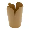 KEBAB BOX KRAFT PAPIER + PE 16OZ 450ML (50) [500]