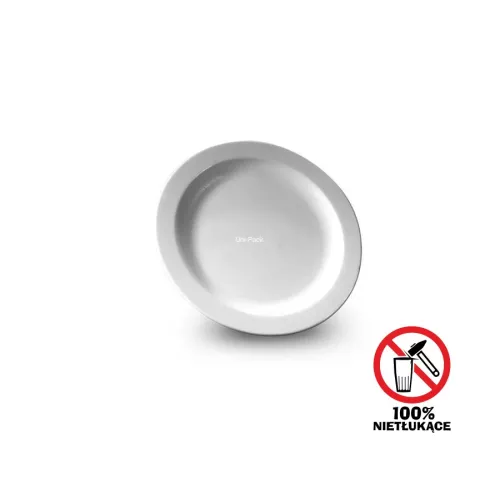 Nietłukący talerzyk PC 18cm biały z poliwęglanu