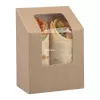 Pudełko na tortillę TS5 brązowe 90 x 50 x 90/121mm, take away