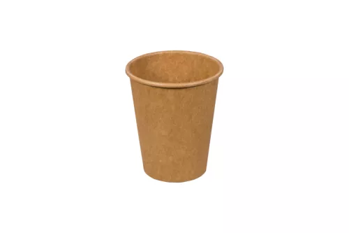 Kubek papierowy 1-warstwowy brązowy / kraft 200 ml śr. 80 mm