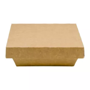 Tacka sałatkowa 100% papier 163x163x55 mm, 1100 ml, kraft