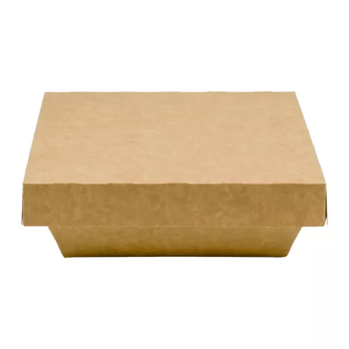 Wieczko do tacki sałatkowej 1100/1300 ml 163x163 mm, kraft, 100% papier