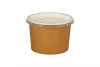 Pojemnik sałatkowy papierowy 570 ml brązowo-biały GREEN LEAF śr. 115 mm (spód)