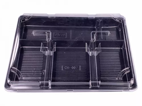 Opakowanie na sushi 5-komorowe 287x220x40 mm (CH007) komplet