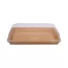 Pudełko papierowe YUMI™ 244x154mm (HP09) kraft do sushi z wieczkiem