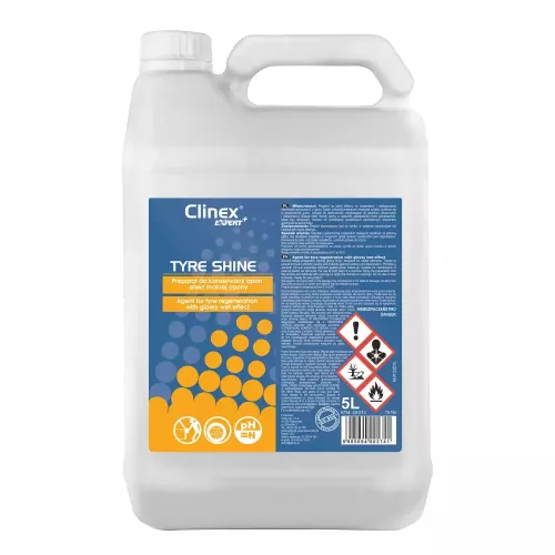 CLINEX EXPERT+ TYRE SHINE - PREPARAT DO KONSERWACJI OPON (CZERNIDŁO) 5L