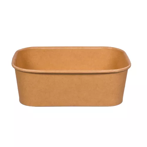 Pojemnik sałatkowy papierowy 800 ml prostokątny kraft