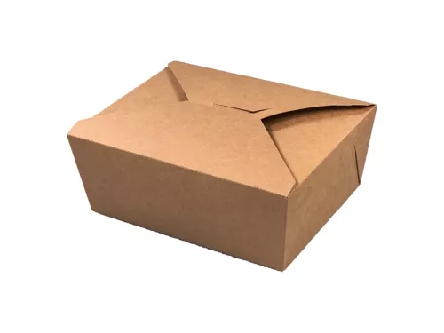 Opakowanie kartonowe Kraft M 165x130x65 mm (1150/1400 ml) foliowane PE
