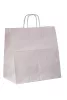 Torba papierowa klockowa 340x200x350 mm biała uchwyt skręcany