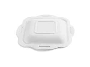Pojemnik 1-komorowy z pulpy trzcinowej seria V4, 22oz/650ml 195x180x43mm, kompostowalny